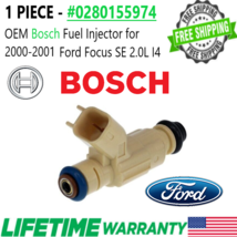 OEM Bosch 1 piece Fuel Injector for 2000-2001 Ford Focus SE 2.0L I4 #0280155974 - $48.51