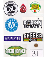 Lot of Marijuana Industry Stickers-Colorado MMJ Dispensary Weed Edibles ... - £19.11 GBP