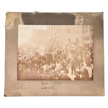 Antique Photograph 1896 Chicago Parade Election Free Money Hide And Leather Club - £73.07 GBP