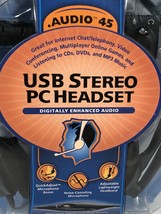 Plantronics Audio 45 USB Stereo PC Headset Model 64603-03 - $79.19