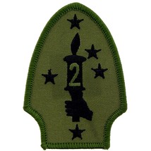 U.S.M.C. 2nd Marine Division Patch Green 3&quot; - £9.04 GBP