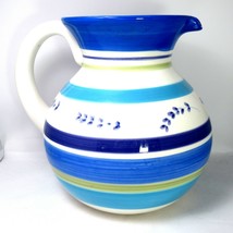 StoneLite Blue Striped Pitcher 9&quot; Tall - $18.75