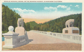 Postcard DB ca1915 A404 Douglas Memorial Bridge Redwood Highway Northern CA - £4.43 GBP