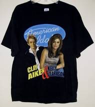 Kelly Clarkson Clay Aiken Concert Tour T Shirt Vintage 2004 Size Large - £50.76 GBP