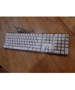 apple Mac White USB Wired Keyboard A1048 - £27.14 GBP