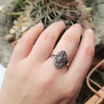 Classic Silver Boho Dainty Bohemian Ring, size 7.5 - $19.99