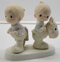 *R71) Precious Moments 1982 Jonathan &amp; David How Can Two Walk Together Figurine - £9.48 GBP