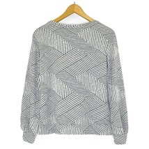 Ellen Tracy Women&#39;s size Small Long Sleeve Fine Knit Pullover Top Grey W... - £18.99 GBP