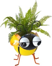 Giftme 5 Metal Bee Garden Pot For Plants Indoor Or Outdoor Plant Pots, 7.5Inch. - £26.31 GBP