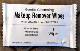 Case of 500 Cleansing Makeup Remover Wipes, Alcohol Free, Hotel &amp; Travel Size - $69.29