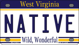 Native West Virginia Novelty Mini Metal License Plate Tag - £11.98 GBP