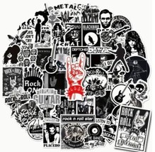 Lot of Ten (10) Rock and Roll Stickers Laptop Notebook Skateboard - £1.89 GBP