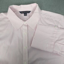 Brooks Brothers 346 Womens Shirt Size 8 Pink Striped French Cuff Button Up - £14.49 GBP