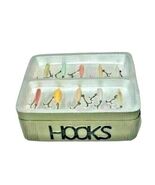 Dezine Porcelain Fishing Trinket Box Hand Painted Lures Hooks Fish Playi... - $32.97