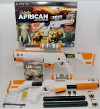 NEW 2-GUN BUNDLE Cabela&#39;s African Adventures PS3 Game w/Top Shot Elite Rifle Set - £44.31 GBP
