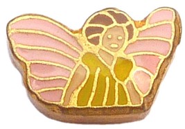 Pink And Yellow Fairy Floating Locket Charm - £1.91 GBP