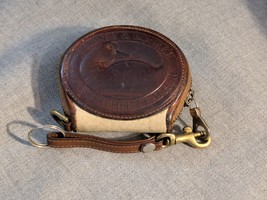 Vintage Dooney &amp; Bourke Allwetter Big Ente Weiß Braune Klein Geldbörse M... - $1,340.73 MXN
