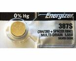 Energizer 387S Low-Drain 1.55V Silver-Oxide Button Cell Battery - £8.54 GBP