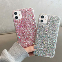 Apple iPhone 12 11 Pro Max X XS XR 7 8 Plus Bling Glitter Shockproof Back Case - £31.78 GBP