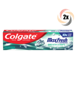2x Packs Colgate Max Fresh Whitening Breath Strips Fluoride Toothpaste |... - $20.18 CAD