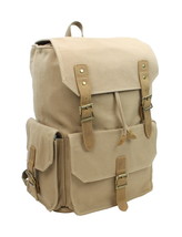 Vagarant Traveler Classic Large Canvas Backpack CK11.Khaki - $73.00