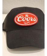 Banquet Coors Patched Black Mesh Low Profile Snapback Trucker Hat - $496.90 MXN