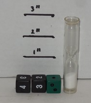 1988 Hersch Outburst Board Game Replacement Timer Black Green Dice Piece... - $193.15 MXN