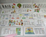 Fisher Price vintage School Days desk replacement 13 word number cards only - $9.89