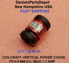Vertical Coilcraft PCV-2-684-01L 680uH 1.3A Power Choke ferrite core coil NEW - £7.90 GBP