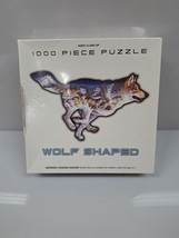 1000 Piece Wolf Shaped Puzzle Made In USA Brand New Sealed - $12.55