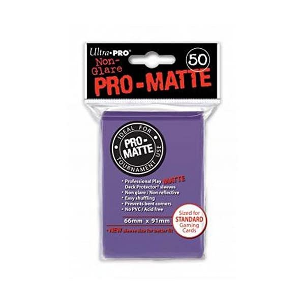 Ultra Pro SLEEVES Pro-Matte d12 Card Game (Purple)  - $19.00