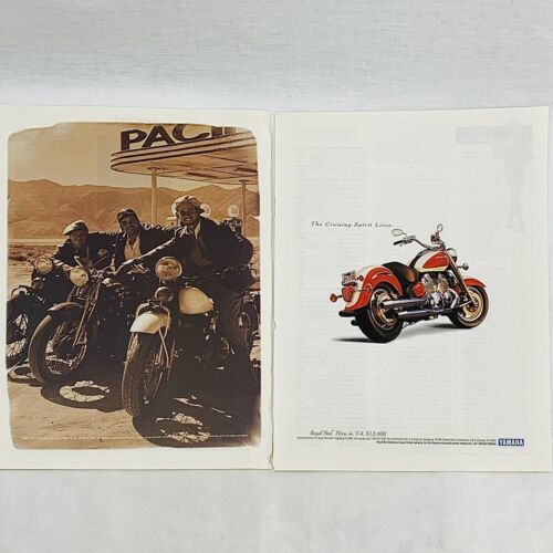 Vintage 1990&#39;s Yamaha Royal Star Tour Classic V-4 Motorcycle Print Ad 8&quot;... - $6.62