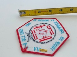 Advertising Patch Logo Emblem Sew vtg patches France Belvoir Troop 118 French  - £13.37 GBP