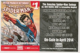 Dan Slott &amp; Humberto Ramos Art The Amazing Spider-Man #1 Promo Marvel Po... - $8.90