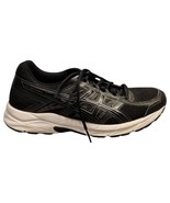 Asics Low Top Athletic Sneakers Mens Size 10 Black White Round Toe Lace ... - $48.15 CAD
