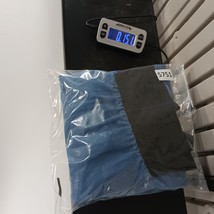 Elastic Waist Women's Blue/Black Pull-On Skirt Pockets Waist 31" image 6