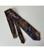 Vintage Philippe Longet Tie Multicolor Abstract - $158.17 MXN
