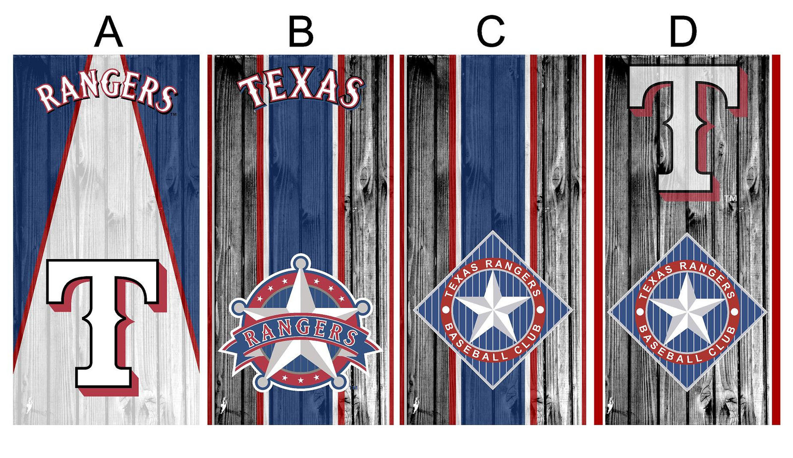 Cornhole Board Vinyl Wrap Rangers - sold individually