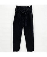 Frame Denim Paperbag Waist Jeans in Black Size 28 - $39.59