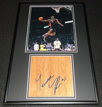 Terrence Ross DUNK Signed Framed 12x18 Floorboard + Photo Display Raptors B - £93.94 GBP