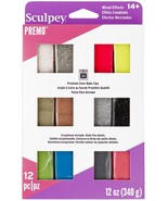 Premo Sculpey Polymer Clay Multipack 1oz 12/Pkg-Mixed Effects - $464.52 MXN
