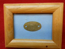 ANTIQUE 1932 NEW YORK STATE BRASS DOG TAG TAX LICENSE - £60.75 GBP