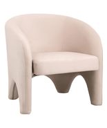 LeisureMod Accent Chair Upholstered in Boucle Armchair with Barrel Back ... - $440.97 CAD