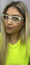 New LIU JO LJ 2611 103 White Cats Eye 53mm Rx Women&#39;s Eyeglasses Frame  - $89.99
