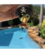 Vintage Target 2012 Glass Christmas Ornament Pirate Parrot W/Sword &amp; Peg... - $20.57 CAD
