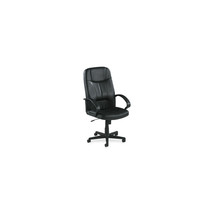 Lorell Executive High-Back Chair- 26in.x29-.50in.x49-1.19in.- Black Lthr. - £287.28 GBP