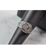 Womens Vintage Estate 14K White Gold Diamond Ring, 5.5g E1557 - €2.524,63 EUR