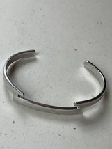 Vintage Avon Silvertone Geometric Cuff Bracelet  – 2.5 inches across inside - £9.05 GBP