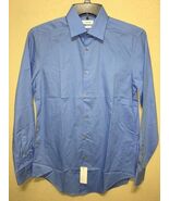 Calvin Klein Men&#39;s Light Blue Slim Fit Long Sleeve Dress Shirt sz 32/33 new - €59,12 EUR