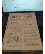 Chevrolet Service News Volume 33 November 1961 #11 Corvair 95 Accelerato... - $6.92